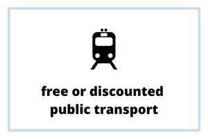 free or discounted public transport